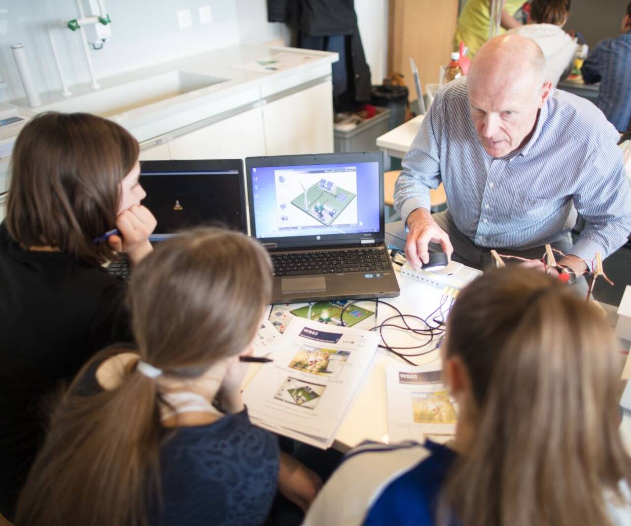 Equipe RoadLab et élèves